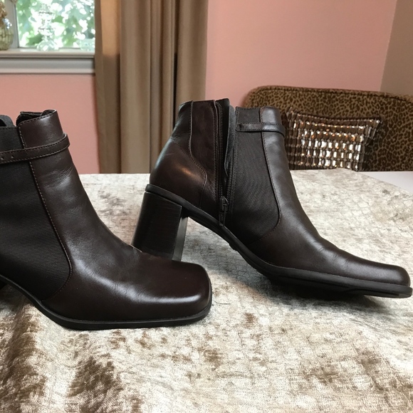 NICOLE 🤎Women's Ankle Boots Chunky Heel - Picture 3 of 7